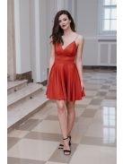 Classy Mini - červené mini šaty s výstrihom do V