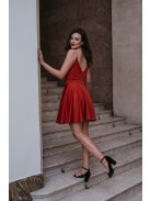 Classy Mini - červené mini šaty s výstrihom do V