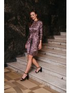 July - mini šaty s fialovým vzorom