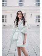 Prešívaná štóla/pelerína - mentolová