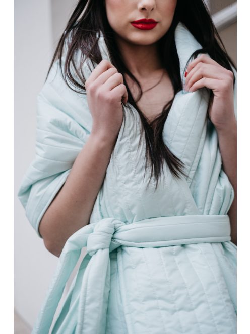 Prešívaná štóla/pelerína - mentolová