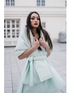 Prešívaná štóla/pelerína - mentolová