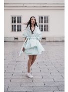 Prešívaná štóla/pelerína - mentolová