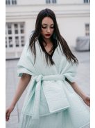 Prešívaná štóla/pelerína - mentolová