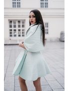 Prešívaná štóla/pelerína - mentolová