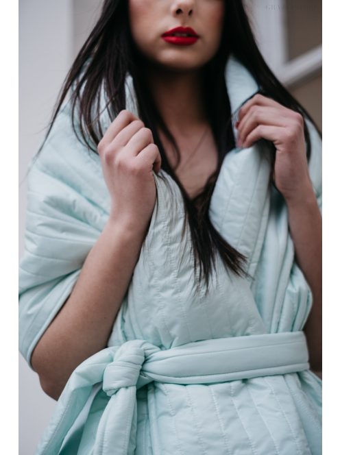 Prešívaná štóla/pelerína - mentolová