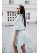 Steph - prešívaná mätová mini sukňa