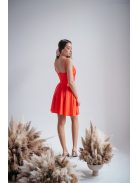 Yvone - červené mini šaty z elastického materiálu