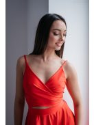 Yvone - červené mini šaty z elastického materiálu