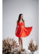 Yvone - červené mini šaty z elastického materiálu