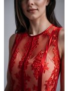 Alexa - mini šaty obohatené čipkou a saténom