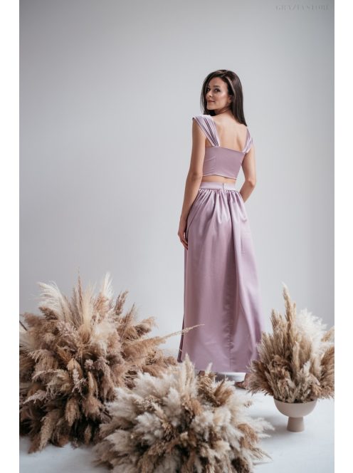 Rebeka – staroružová saténová sukňa