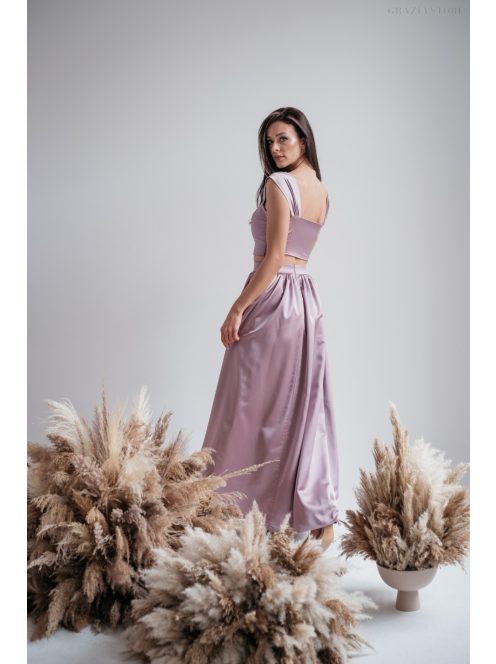 Rebeka – staroružová saténová sukňa