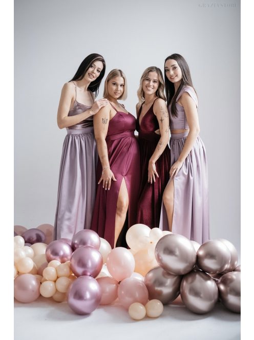 Rebeka – staroružová saténová sukňa