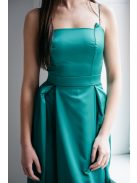 Imola - Zelené maxi šaty na špagetových  ramienkach