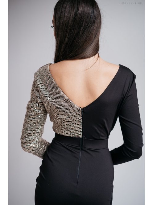 Gréta - asymetrické mini šaty