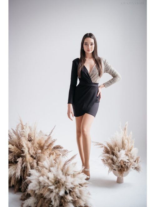 Gréta - asymetrické mini šaty