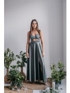 Zoe - army zelené maxi šaty z elastického materiálu