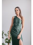 Lili - goblin zelené maxi šaty s uzlíkovým detailom