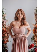 Rebeka - elastický crop top kávovo-krémovej farby