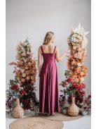 Zoe - maxi šaty z elastického materiálu vo farbe bolero