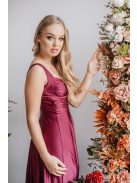 Zoe - maxi šaty z elastického materiálu vo farbe bolero