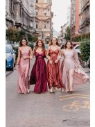 Zoe - maxi šaty z elastického materiálu vo farbe bolero