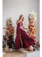 Zoe - maxi šaty z elastického materiálu vo farbe bolero