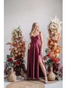 Zoe - maxi šaty z elastického materiálu vo farbe bolero