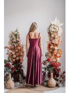 Zoe - maxi šaty z elastického materiálu vo farbe bolero