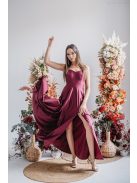 Dália - maxi šaty so šibalským chrbtom z elastického materiálu, vo farbe bolero.