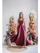 Dália - maxi šaty so šibalským chrbtom z elastického materiálu, vo farbe bolero.