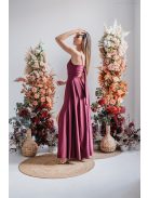 Dália - maxi šaty so šibalským chrbtom z elastického materiálu, vo farbe bolero.