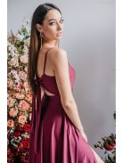 Dália - maxi šaty so šibalským chrbtom z elastického materiálu, vo farbe bolero.