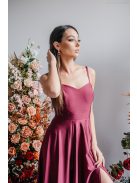 Dália - elastické maxi šaty so zaväzovaním na chrbte, vo farbe bolero.