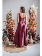 Zenina - maxi šaty s výstrihom do V a špagetovými ramienkami vo farbe bolero