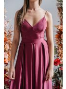 Zenina - maxi šaty s výstrihom do V a špagetovými ramienkami vo farbe bolero