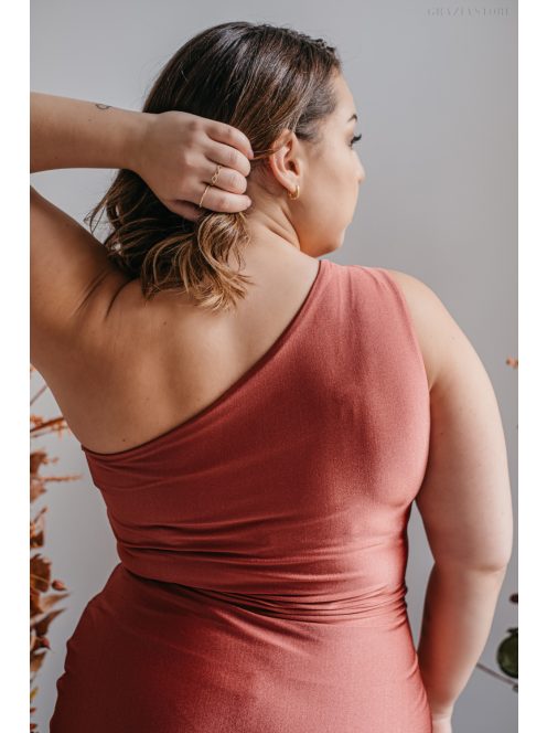 Lili - priliehavé maxi šaty s uzlíkovým detailom, vo farbe keňa