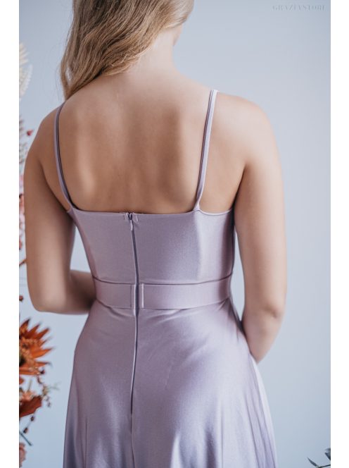 Abigél - maxi šaty vo farbe alchimia s preloženým dekoltom