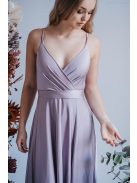 Abigél - maxi šaty vo farbe alchimia s preloženým dekoltom