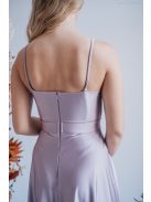 Abigél - maxi šaty vo farbe alchimia s preloženým dekoltom