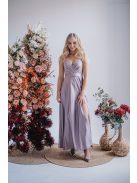 Abigél - maxi šaty vo farbe alchimia s preloženým dekoltom