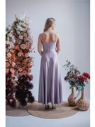 Abigél - maxi šaty vo farbe alchimia s preloženým dekoltom