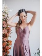 Gitta - maxi  šaty so špeciálnym riešením chrbta, v supernatural farbe