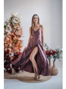 Gitta - maxi  šaty so špeciálnym riešením chrbta, v supernatural farbe