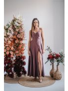 Gitta - maxi  šaty so špeciálnym riešením chrbta, v supernatural farbe