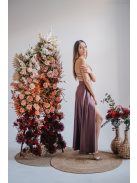 Gitta - maxi  šaty so špeciálnym riešením chrbta, v supernatural farbe