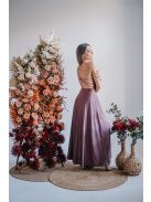 Gitta - maxi  šaty so špeciálnym riešením chrbta, v supernatural farbe