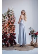 Hanna -  maxi šaty s výstrihom do V, vo filigránovej farbe