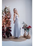 Hanna -  maxi šaty s výstrihom do V, vo filigránovej farbe